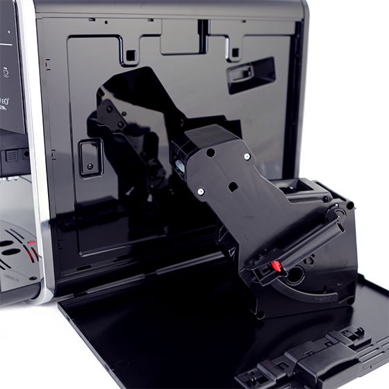 Melitta® Kaffeevollautomat Melitta Barista T Smart Silber Schwarz 6761101 50 – Coffee machine in use and open