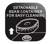 Detachable bean container