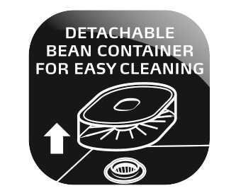 Detachable bean container